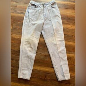 Vintage 80’s/90’s Women’s Palmetto’s Faded High Waisted Jeans Size 14